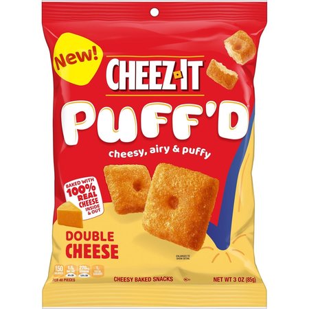 CHEEZ-IT Cheez It Puff'D Double Cheese Crackers 3 oz Bagged 2410000023